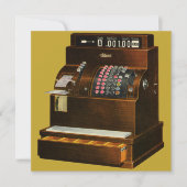 Invitation Antique caisse enregistreuse, commerce de détail V (Devant)