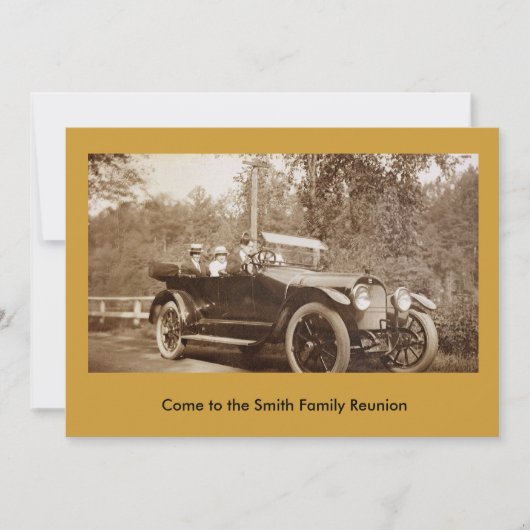 Invitation - Antique Car (Devant)