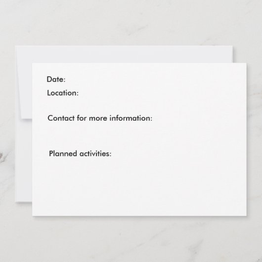 Invitation - Antique Car (Dos)