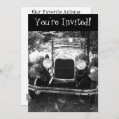 Invitation Antique Classic Car Retirement (Devant / Derrière)