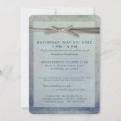 Invitation Antique Collage Feminine Photo personnalisée (Dos)