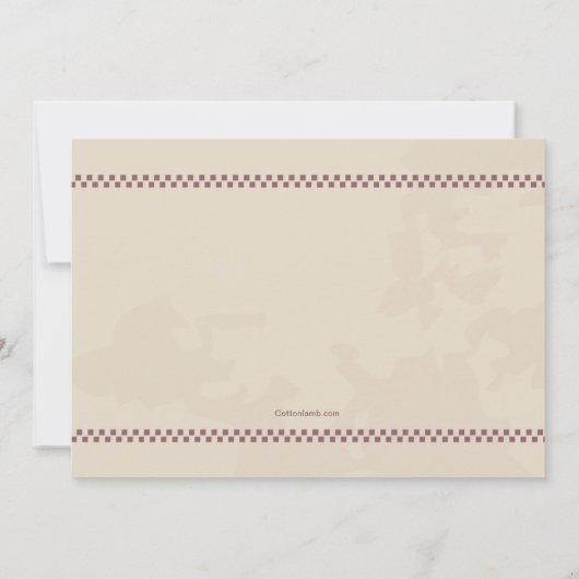 Invitation antique de voitures de course (Dos)