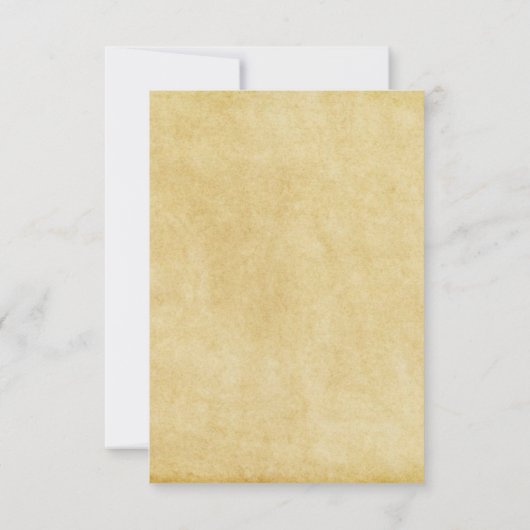 Invitation Antique élaborée - Mariage 3x5/Invitation de récep (Dos)