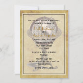 Invitation Antique Globe, Distressed BG V Répétition Din (Dos)