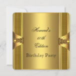 Invitation Antique Gold Book 60th Birthday Party<br><div class="desc">Livre d'or d'antiquité Mans de 60e anniversaire pour femmes ou hommes. Invitation 60ème,  50ème,  40ème,  70ème,  80ème,  fête d'anniversaire ou changer d'âge ! Élégant. Zizzago a créé ce design Copyright 2011</div>