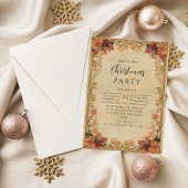 Invitation Antique Gold Holiday