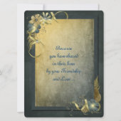 Invitation Antique Gold Mariage Vow Renewal (Devant)