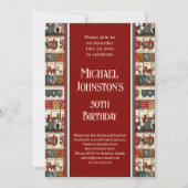 Invitation Antique Heraldry Histoire Fête d'anniversaire de l (Devant)