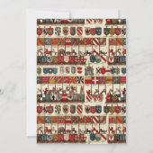 Invitation Antique Heraldry Histoire Fête d'anniversaire de l (Dos)