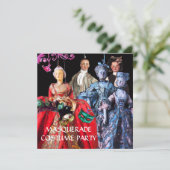 INVITATION ANTIQUE ITALIENNE PUPPETS MASQUERADE COSTUME PARTI (Debout devant)