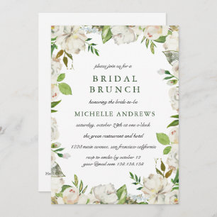 Invitation Antique Jardin Chic Mariage Brunch nuptial