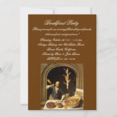 INVITATION ANTIQUE OVEN BAKERY PETIT-DÉJEUNER FÊTE (Dos)