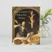 INVITATION ANTIQUE OVEN BAKERY PETIT-DÉJEUNER FÊTE (Debout devant)