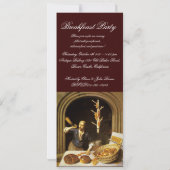 INVITATION ANTIQUE OVEN BAKERY PETIT-DÉJEUNER FÊTE (Dos)