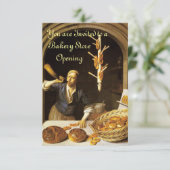 INVITATION ANTIQUE OVEN BAKERY PETIT DÉJEUNER PARTI RSVP (Debout devant)