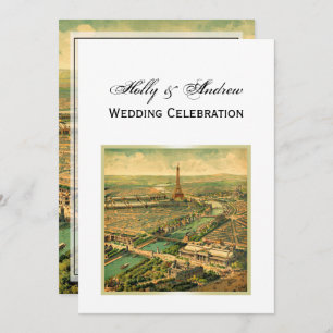 Invitation Antique Paris do-it-yourself Arrière - plan Couleu