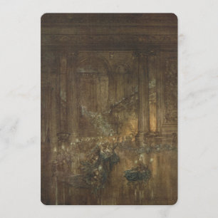 Invitation antique pour le bal des fées