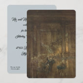 Invitation antique pour un bal de fées (Devant / Derrière)