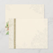 Invitation Antique Rose Anglais - Tan Thank You Note Cards (Devant / Derrière)