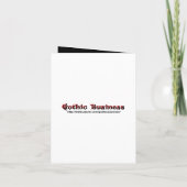 Invitation Antique rouge gothic wedding RSVP invite (Dos)