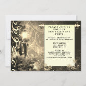 Invitation Antique Soirée du Nouvel An (Devant)