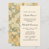 Invitation Antique victorienne fleurs floral mariage (Devant / Derrière)