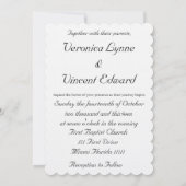 Invitation Antique vintage avec Mariage de devis d'amour (Dos)