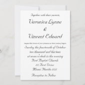 Invitation Antique vintage avec Mariage de devis d'amour (Dos)