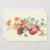 Invitation Antique Vintage Floral Engagement (Dos)