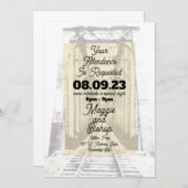 Invitation Antiquités de l'Ouest Nous vous demandons l'honneu (Devant / Derrière)