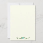 Invitation Antlers dîner de répétition mariage monogramme flo (Dos)