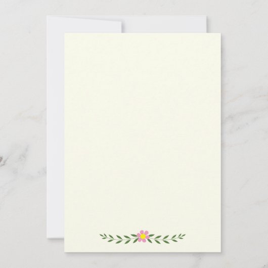 Invitation Antlers & fleurs de corail monogramme mariage bois (Dos)