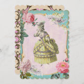 Invitation Antoinette Marie mignonne (options taille/forme/pa (Devant / Derrière)