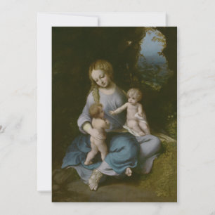 Invitation Antonio da Correggio - Vierge et Enfant avec