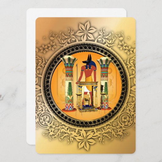 Invitation Anubis (Devant / Derrière)