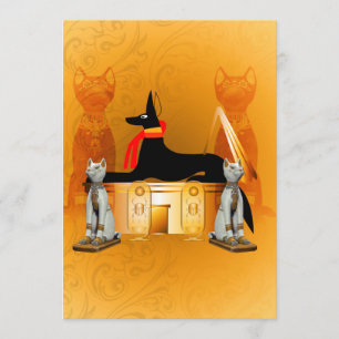 Invitation Anubis, égyptien ancien
