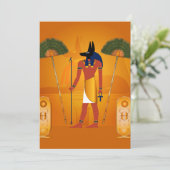 Invitation Anubis, Egyptien antique (Debout devant)