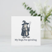 Invitation Anxious Frog Wizard Funny ADHD Neurodiversity (Debout devant)