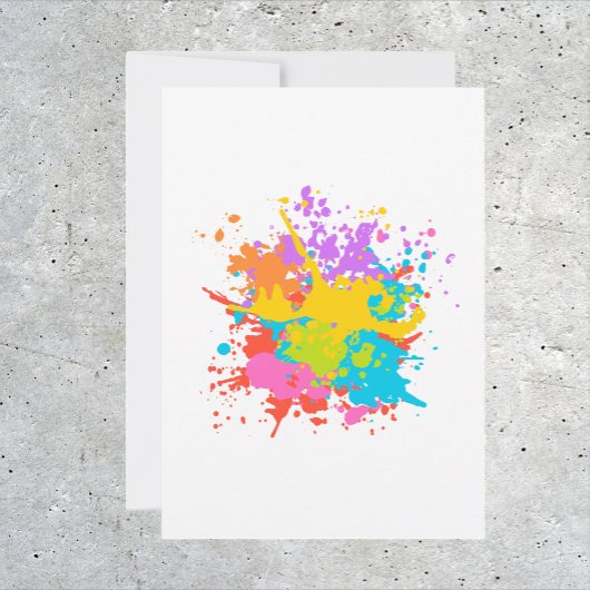 Invitation ANY AGE Art Party Paint Party Birthday