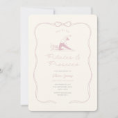 Invitation Any age pilates and prosecco birthday (Devant)