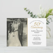 Invitation Any Anniversary Year Together Wedding Photo (Debout devant)