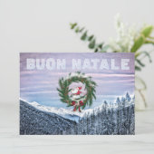 Invitation * AP20 BUON NATALE Italian Language Christmas (Debout devant)