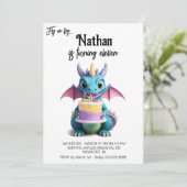 Invitation *~* AP88 Baby Dragon Photo Cake Anniversaire (Debout devant)