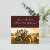 INVITATION APACHES ET GERONIMO CONDUISANT UNE VOITURE À MOTEU (Debout devant)