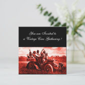 INVITATION APACHES ET GERONIMO CONDUISANT UNE VOITURE À MOTEU (Debout devant)