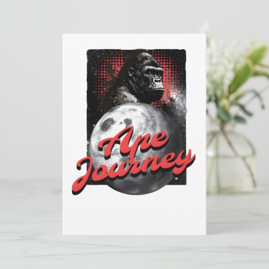 Invitation Ape Voyage (Debout devant)