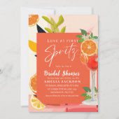 Invitation Aperol sprint citron orange Fête des mariées vive (Devant)
