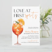 Invitation Aperol Spritz, Amour À La Première Fête des mariée (Debout devant)