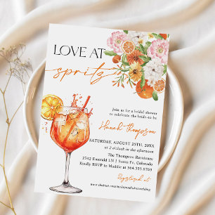 Invitation Aperol Spritz, Amour À La Première Fête des mariée