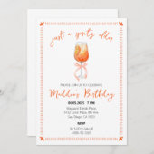 Invitation Aperol Spritz Anniversaire (Devant / Derrière)